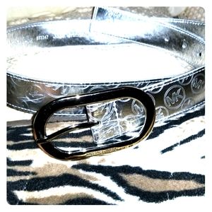 Michael Kors silver belt
